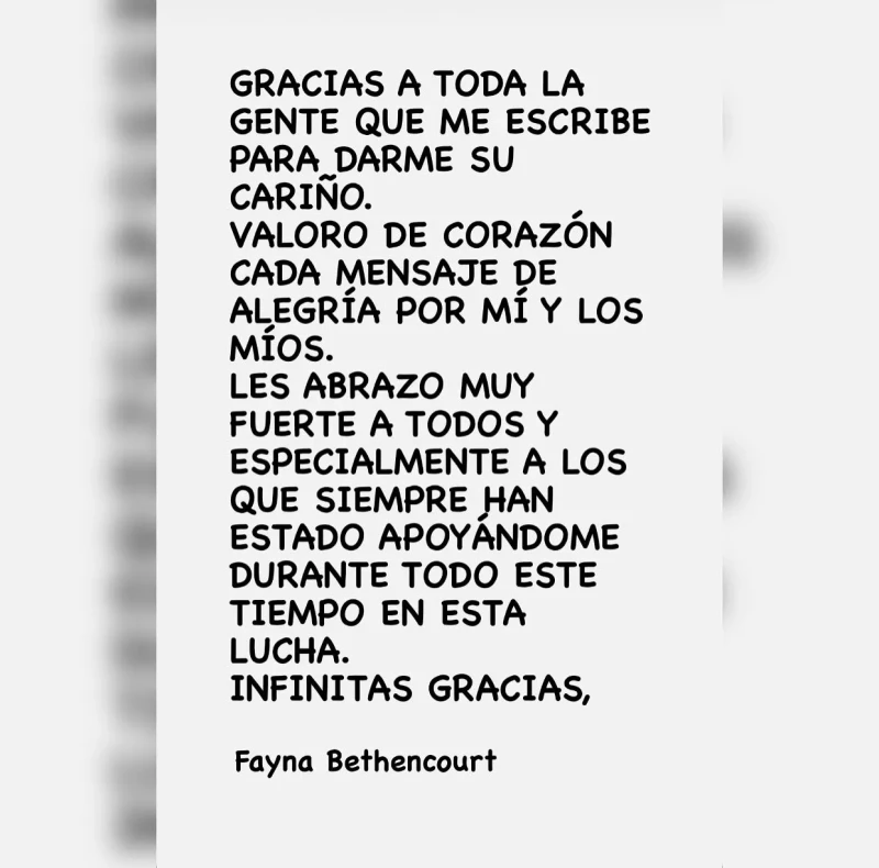 Las primeras palabras de Fayna tras la detención de 'El Yoyas'.