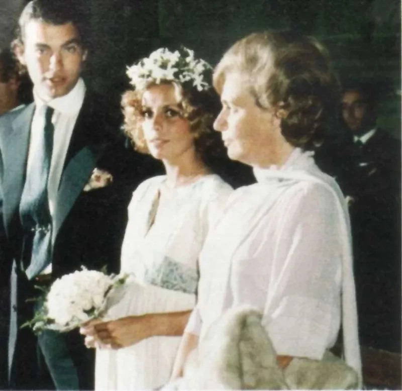 Bertín Osborne y Sandra Domecq, el día de su boda.