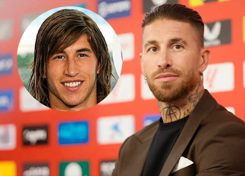 Sergio Ramos antes y después.