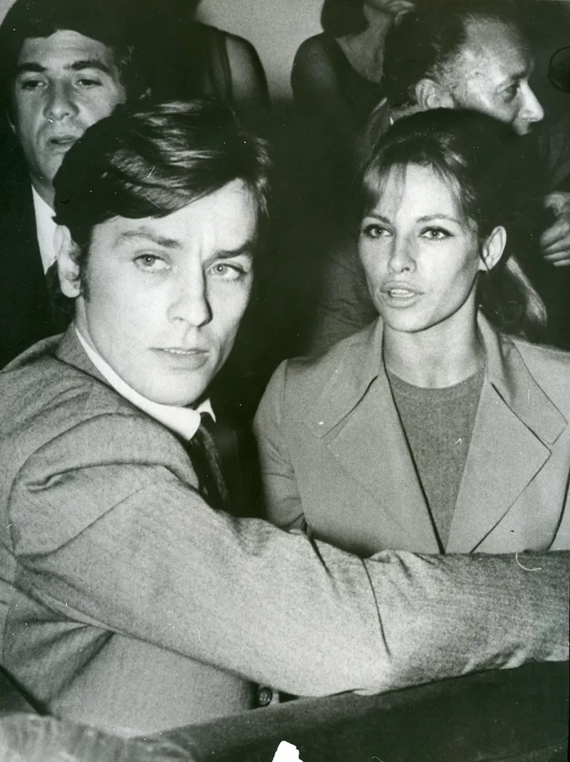 Delon con otra de sus exmujeres, Nathalie.