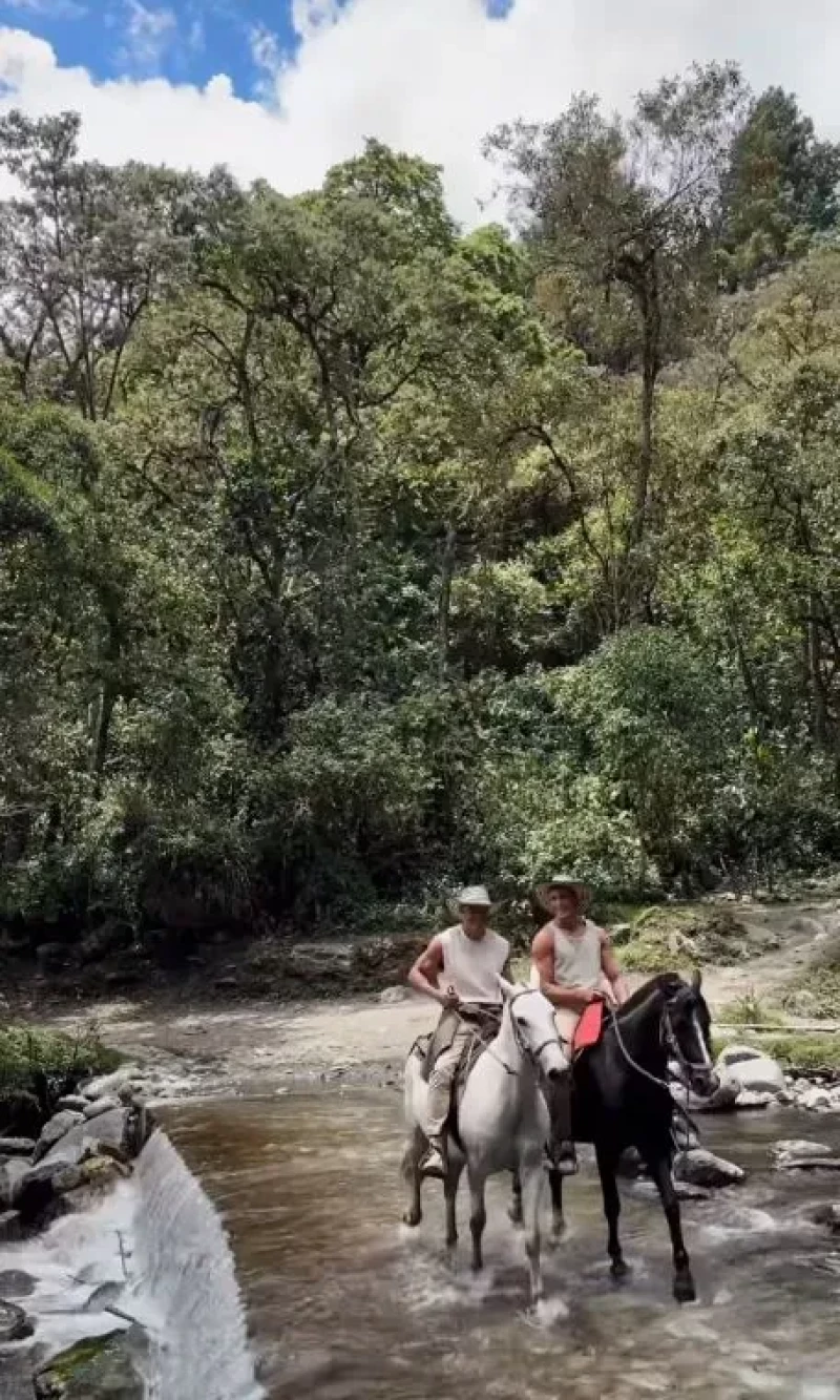 Antonio Rossi y Hugo Fuertes, de luna de miel en Colombia.