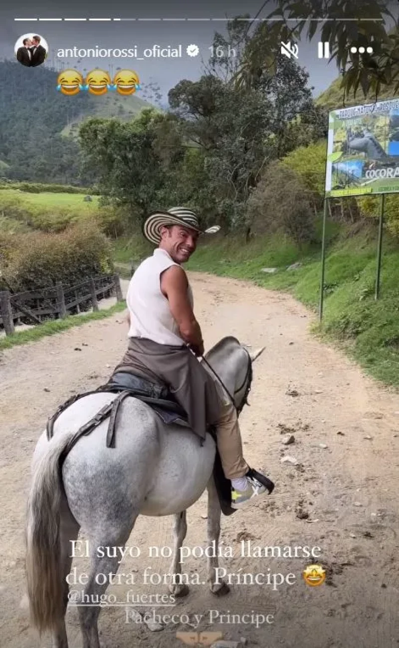 Antonio Rossi y Hugo Fuertes, de luna de miel en Colombia.