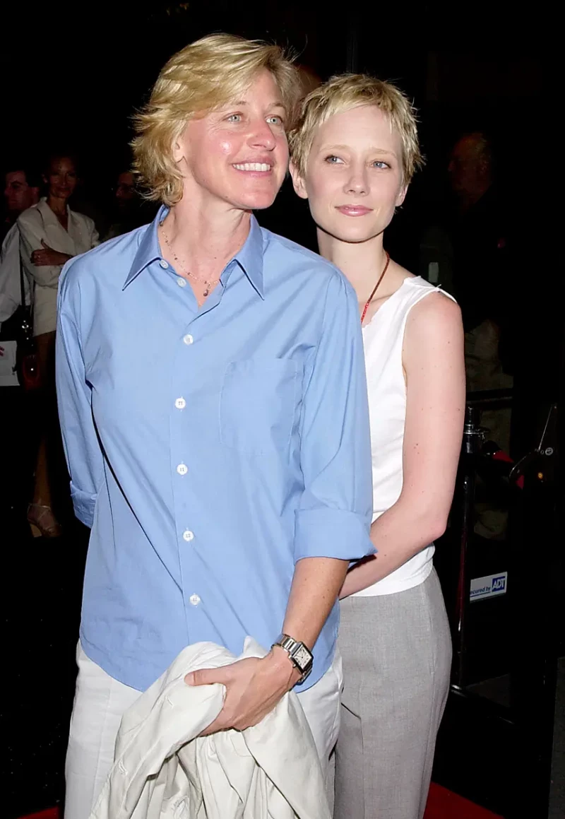 Ellen DeGeneres con la actriz Anne Heche, que fue su pareja.