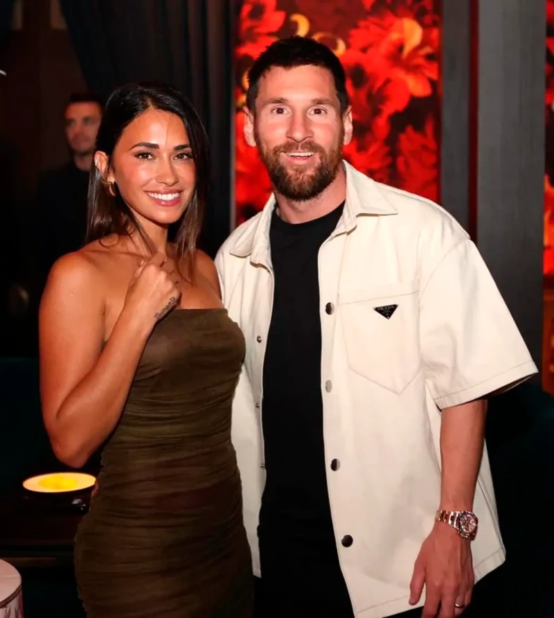 Antonela Roccuzzo y Leo Messi