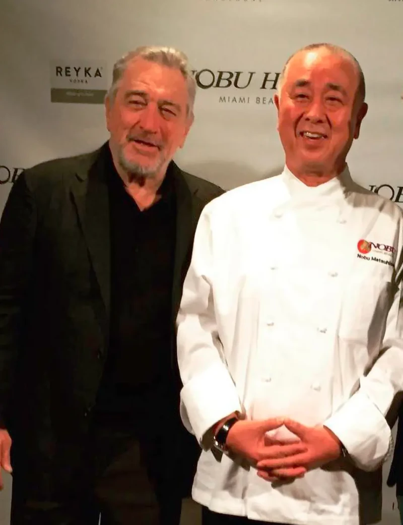 El chef Nobu Matsuhisa junto a Robert de Niro.