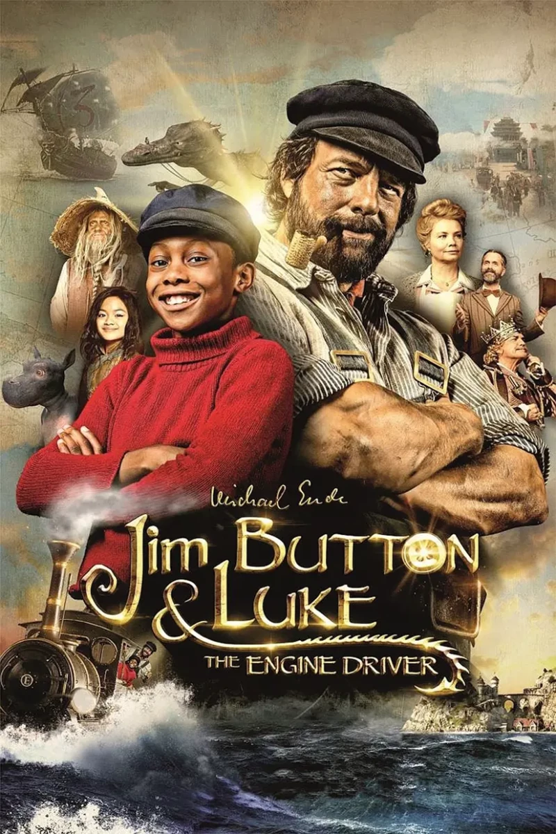 Cartel de la película que adaptó su novela 'Jim Botón y Lucas el maquinista'.