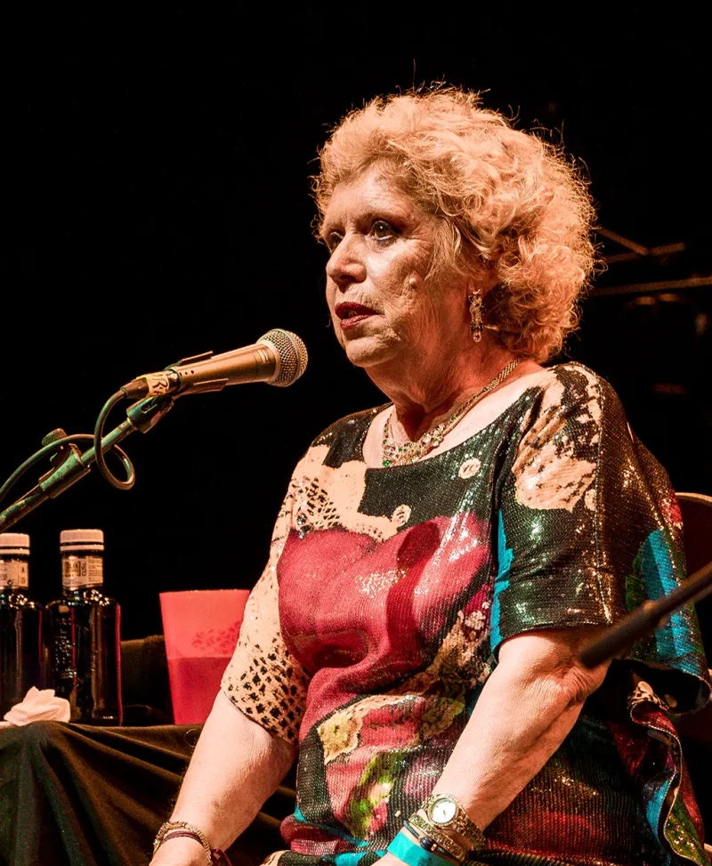 María Jiménez durante uno de sus últimos conciertos.