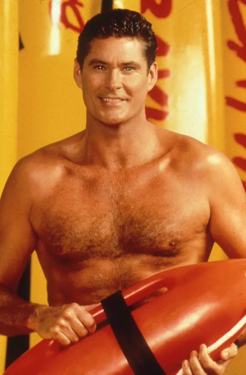 David Hasselhoff en Los vigilantes de la playa.