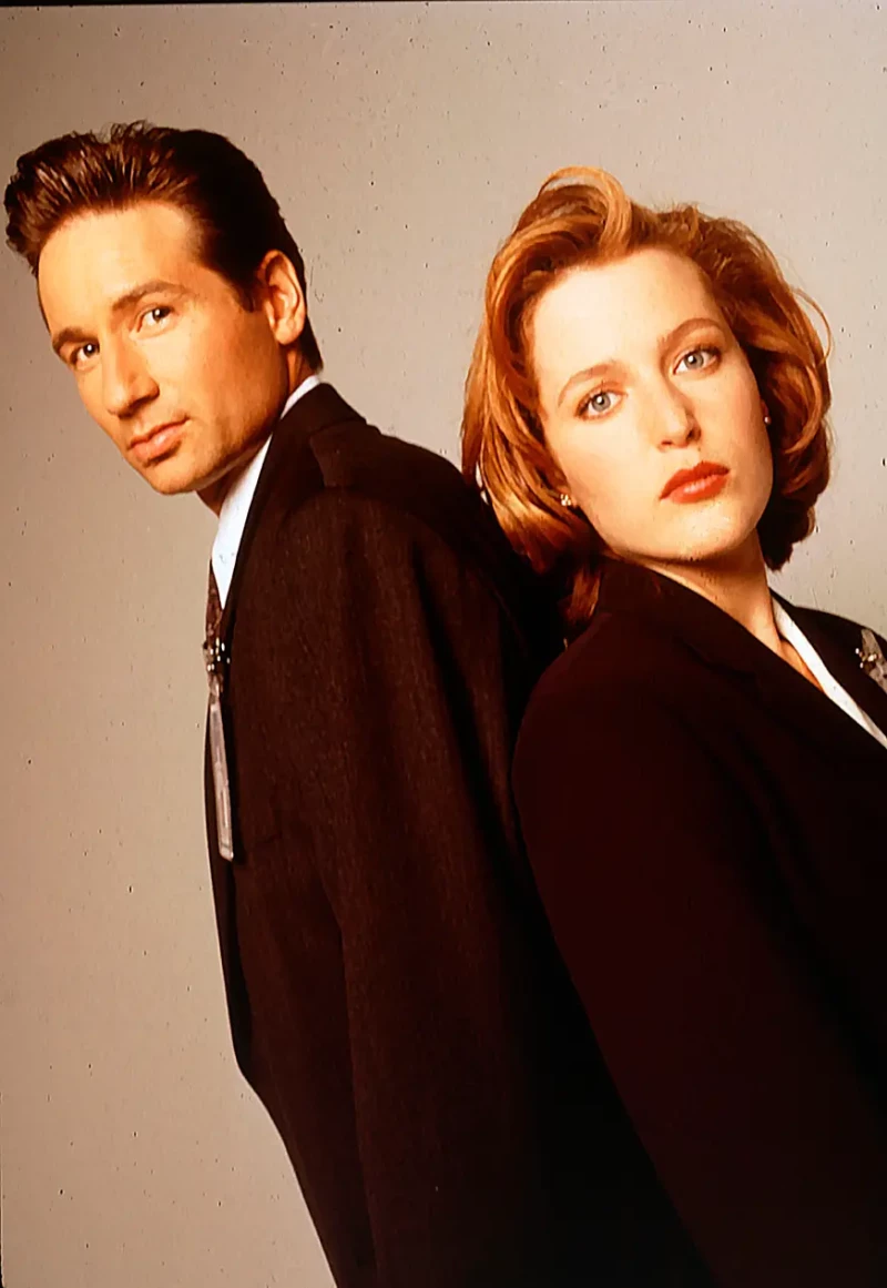 Gillian Anderson y David Duchovny en Expediente X