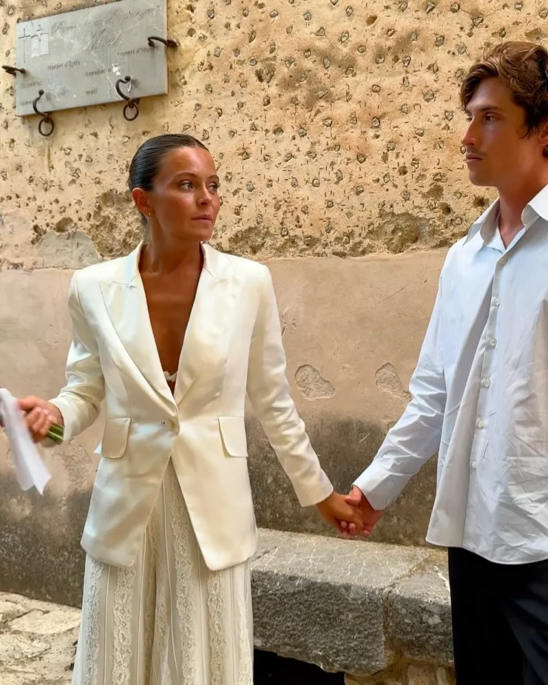 Nacho Aragón y su mujer durante la preboda