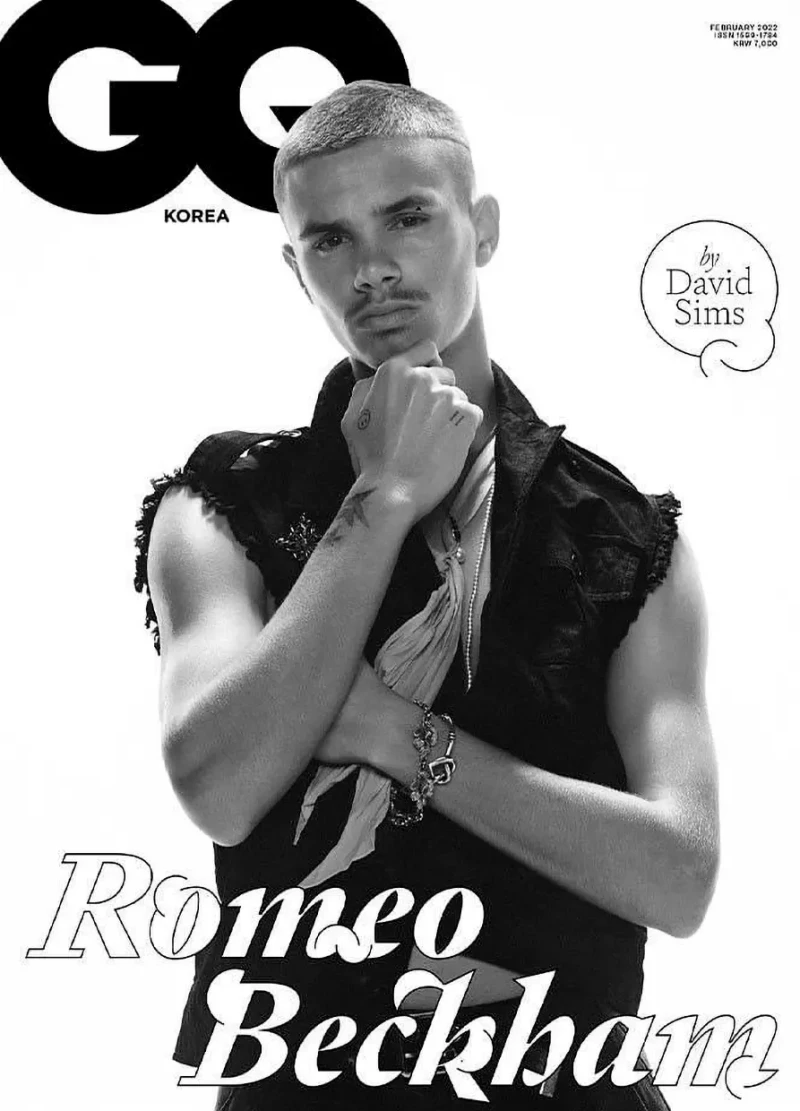 Romeo Beckham en una portada de la revista GQ