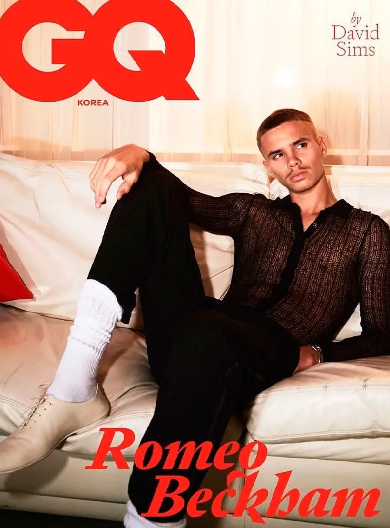 Romeo Beckham en una portada de la revista GQ