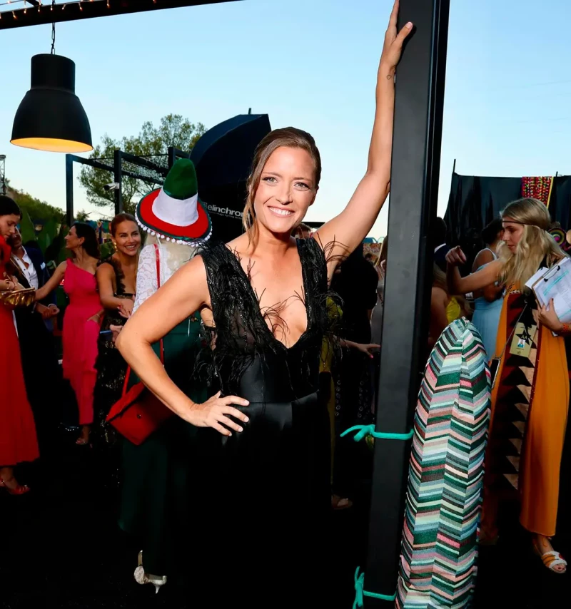 María Casado posando en la gala solidaria de la fundación Starlite.