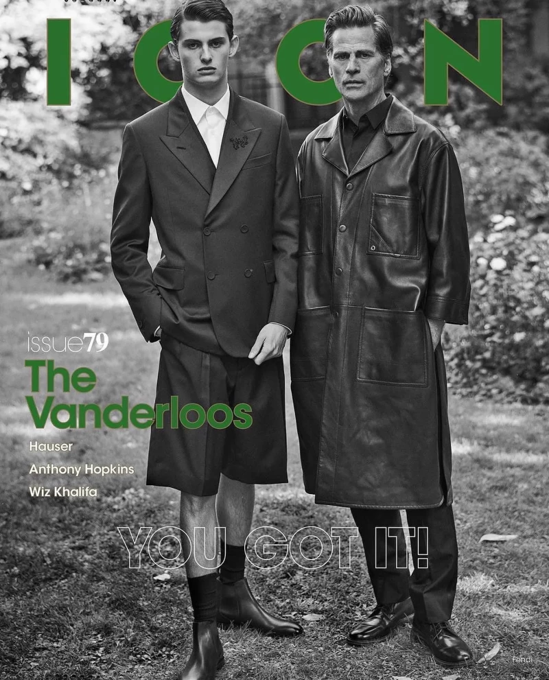 Mark van der Loo padre e hijo, en la portada de una revista.