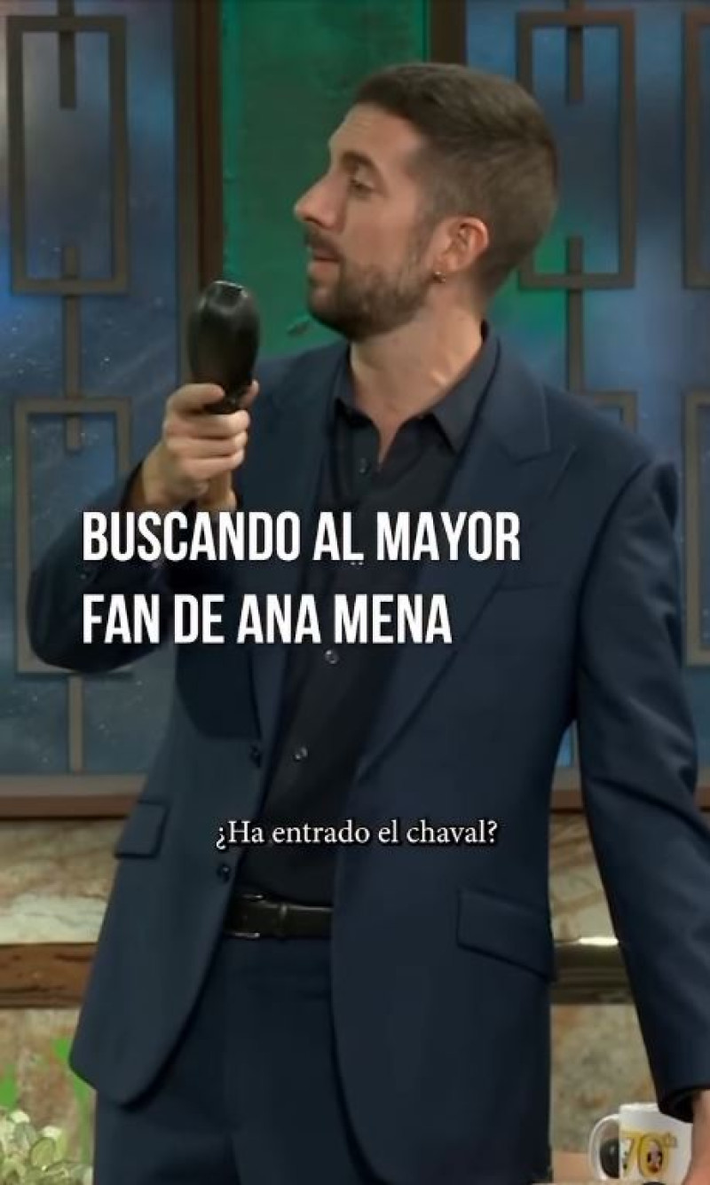 David Broncano hablando de Ana Mena en 'La Revuelta'.