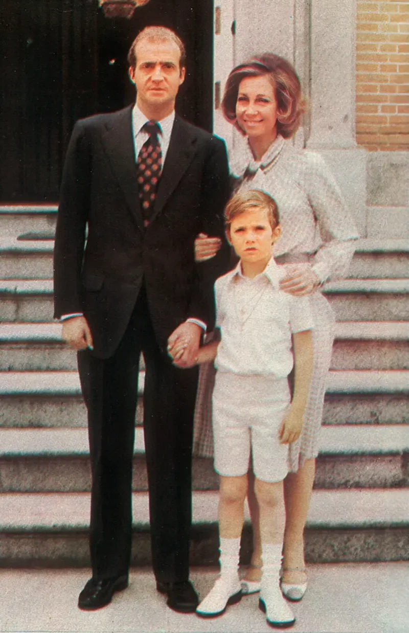 Juan Carlos, Sofía y Felipe.