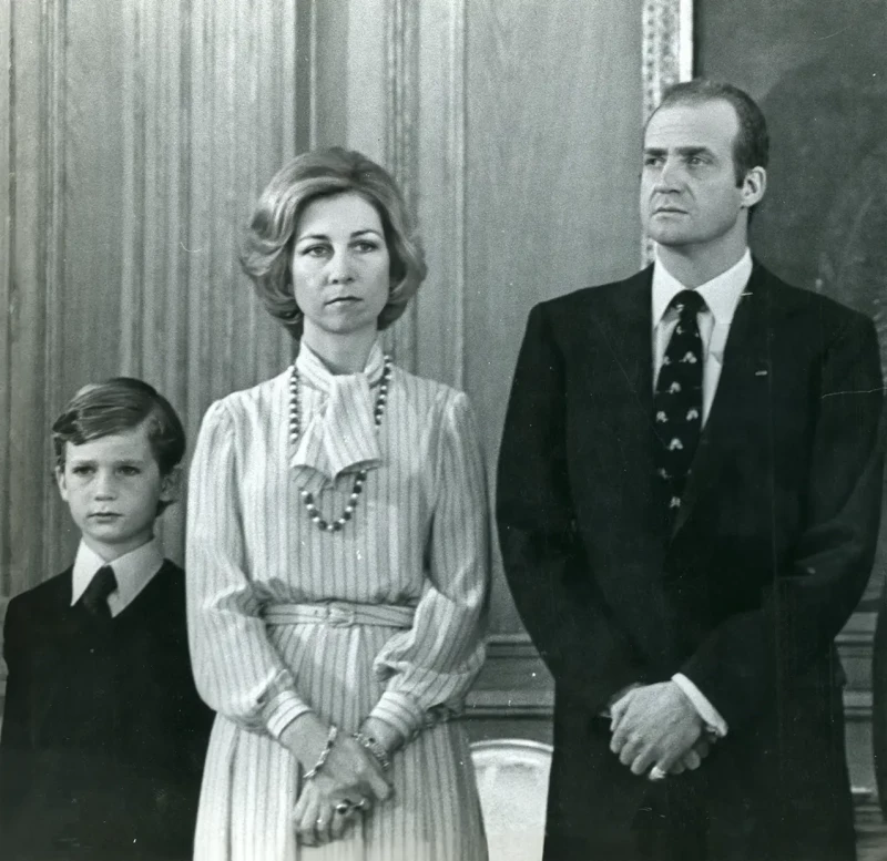 Felipe VI, Sofía y Juan Carlos.