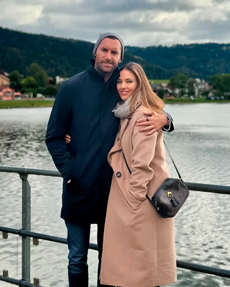 Helen Lindes con su marido, Rudy Fernández.