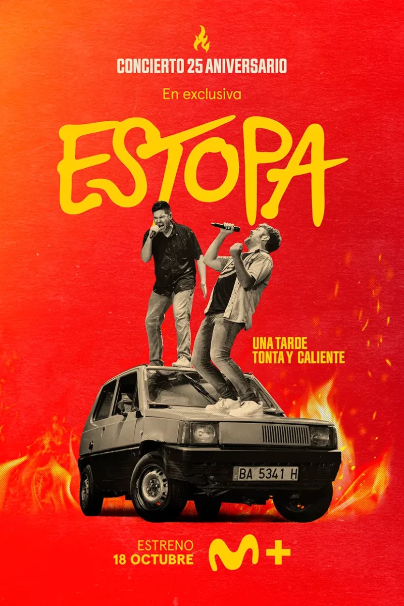 Cartel del documental de los 25 años del dúo Estopa