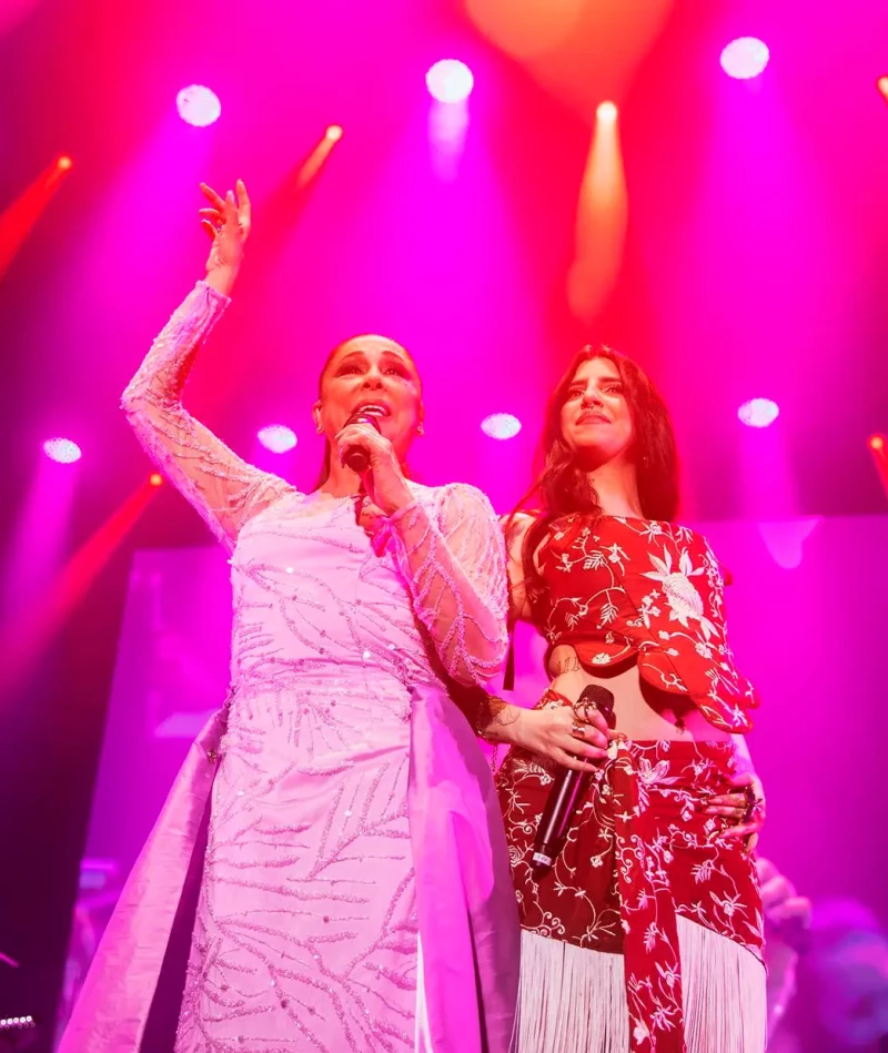 El pasado mes de abril, la cantante actuó con Isabel Pantoja en el WiZink Center de Madrid.