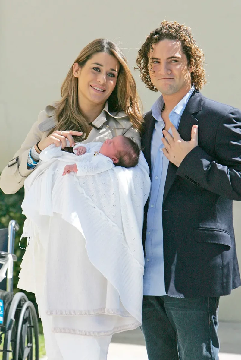 Elena Tablada y David Bisbal cuando tuvieron a su hija en común, Ella.