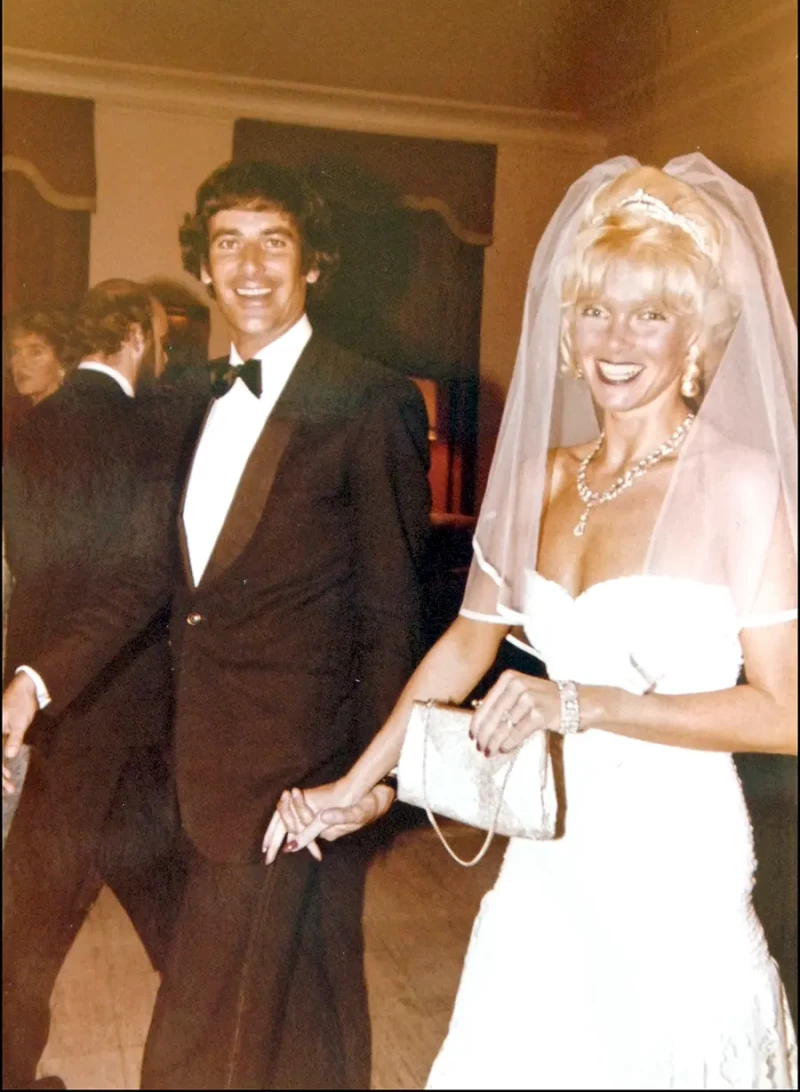 El día de su boda con Luis Ortiz, celebrada por el rito protestante en 1978 en el castillo de Friedrichsruh.