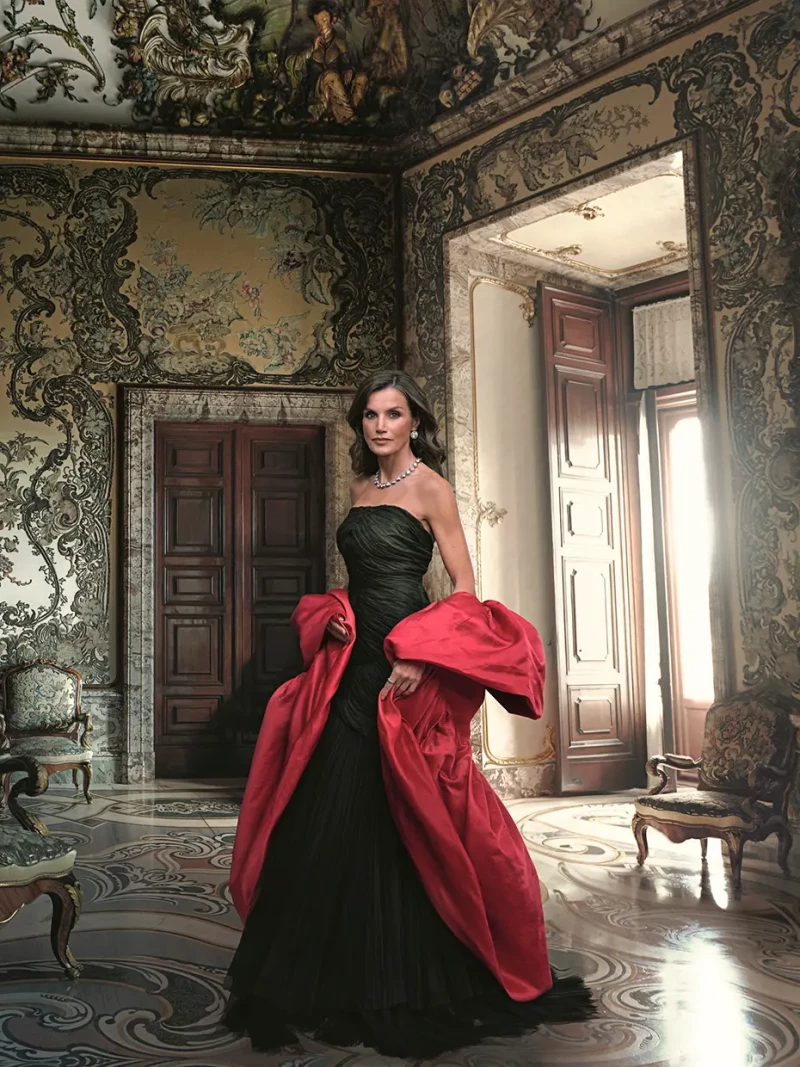 Retrato de la reina Letizia realizado por la fotógrafa Annie Leibovitz.