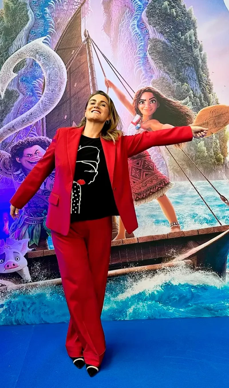 Carlota Corredera en la presentación de Vaiana 2.