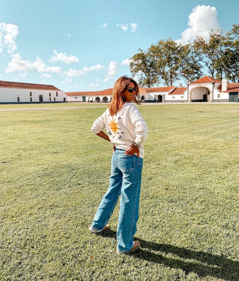 María Cerqueira en su finca, Quinta da Foja.