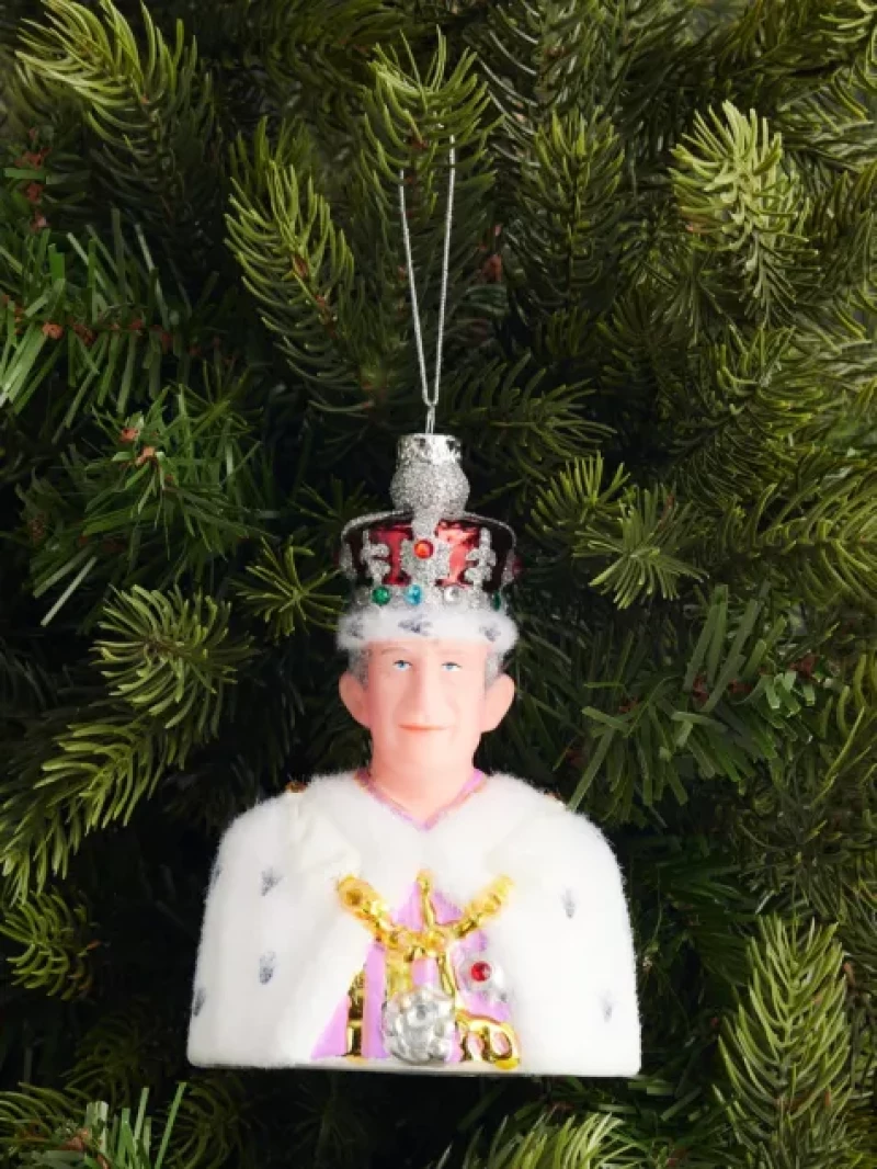 El adorno navideño del rey Carlos III.