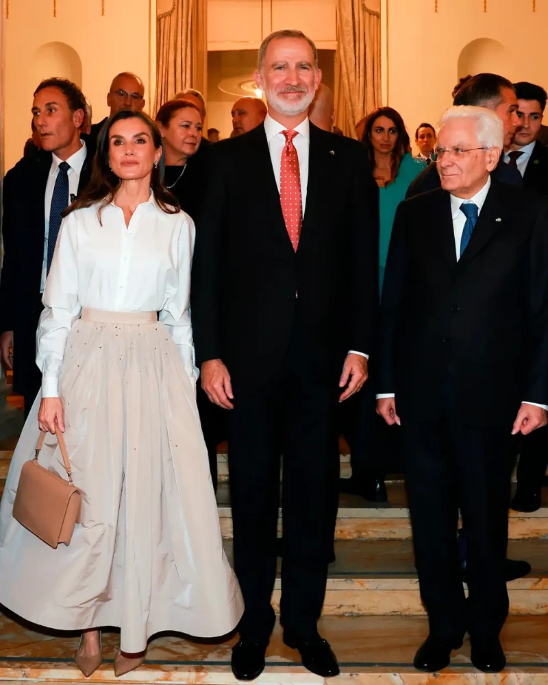 Letizia y Felipe en Nápoles para recibir el doctorado honoris causa del rey en el 800 aniversario de la Universidad Federico II.