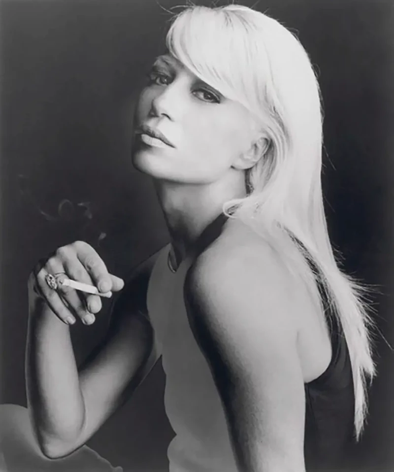 Donatella Versace cuando era joven.