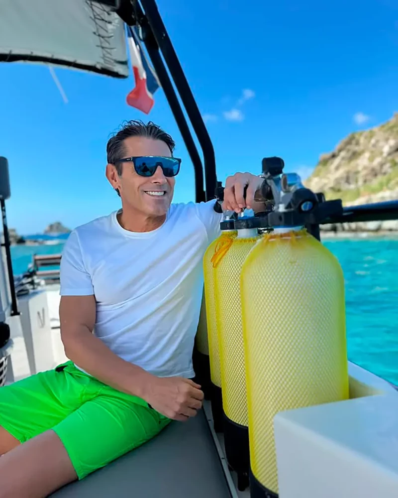 Jesús Vázquez en Saint Barth.