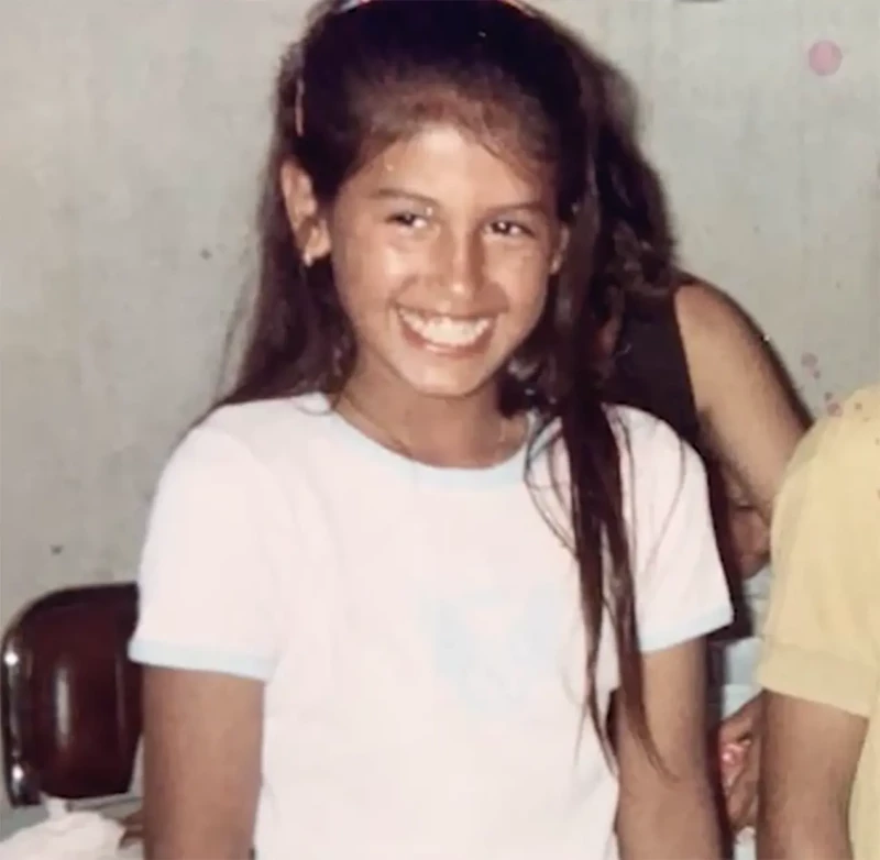 Gabriela Guillén de niña