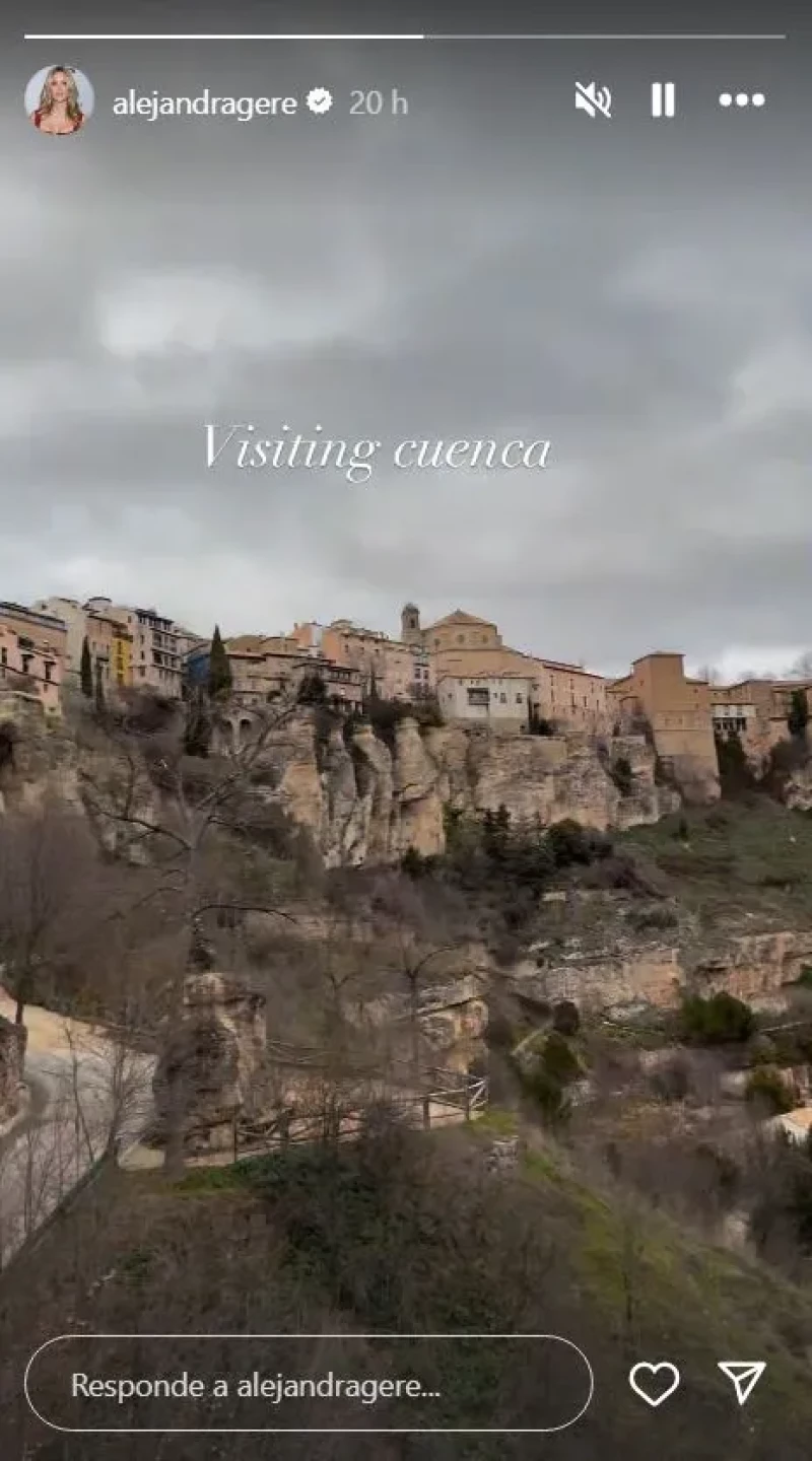 Alejandra Gere ha presumido de su escapada a Cuenca.