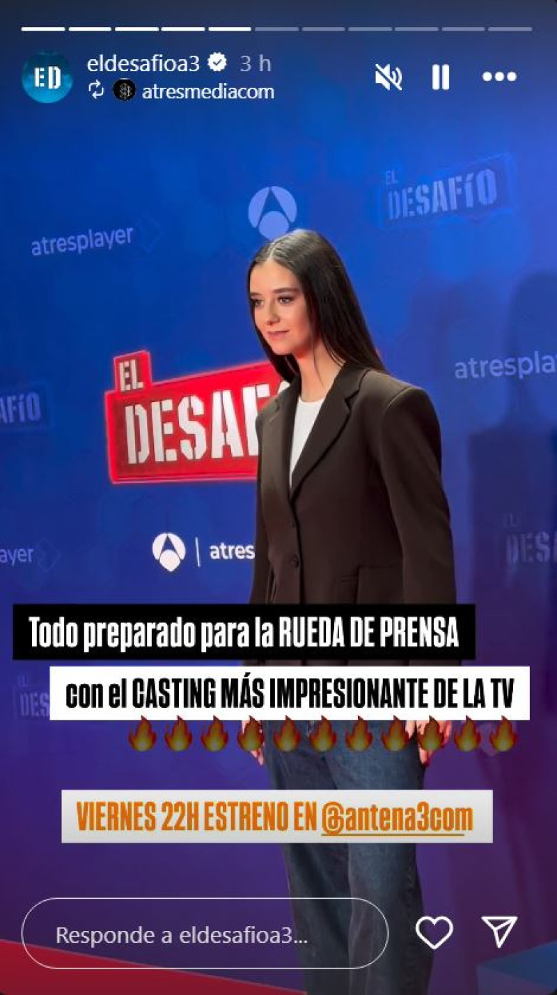 Victoria Federica, en la rueda de prensa de 'El Desafío'.