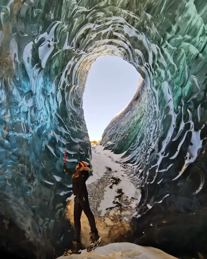 Cueva de hielo Katla, en Islandia.