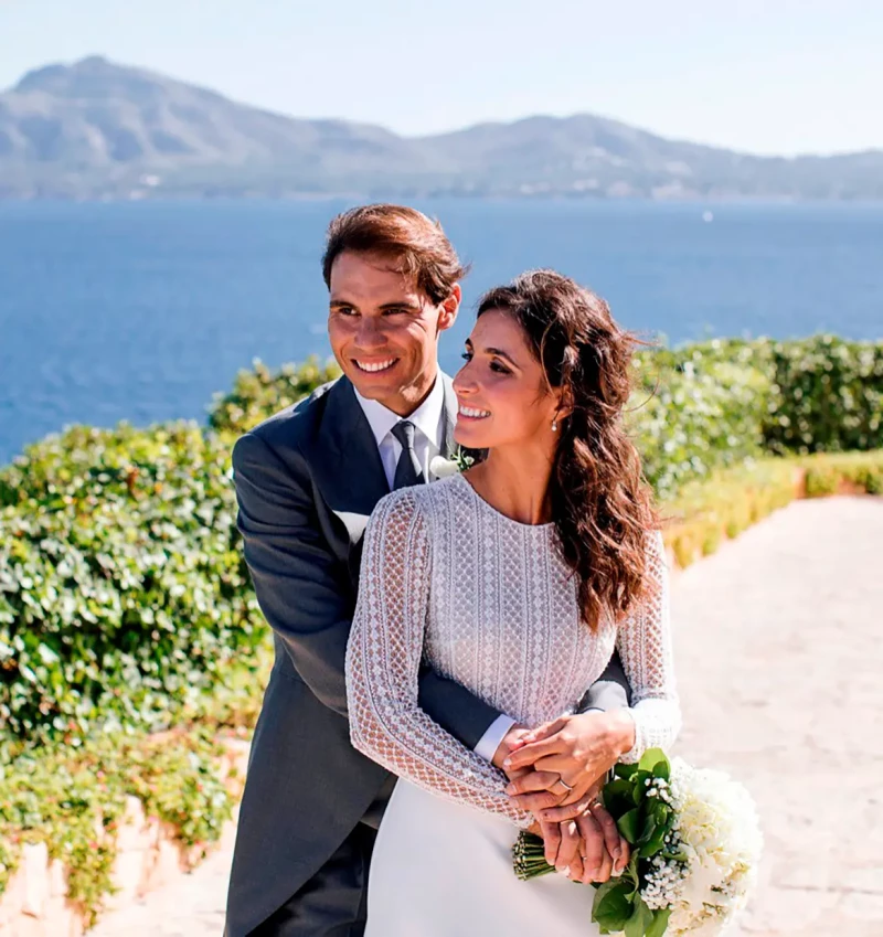 Rafa Nadal y Mery Perelló el día de su boda.