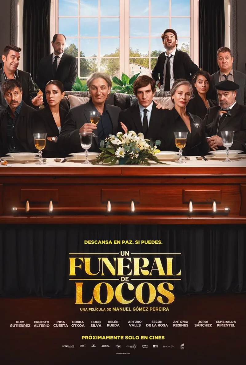 Arturo Valls en el cartel de la película Funeral de Locos.