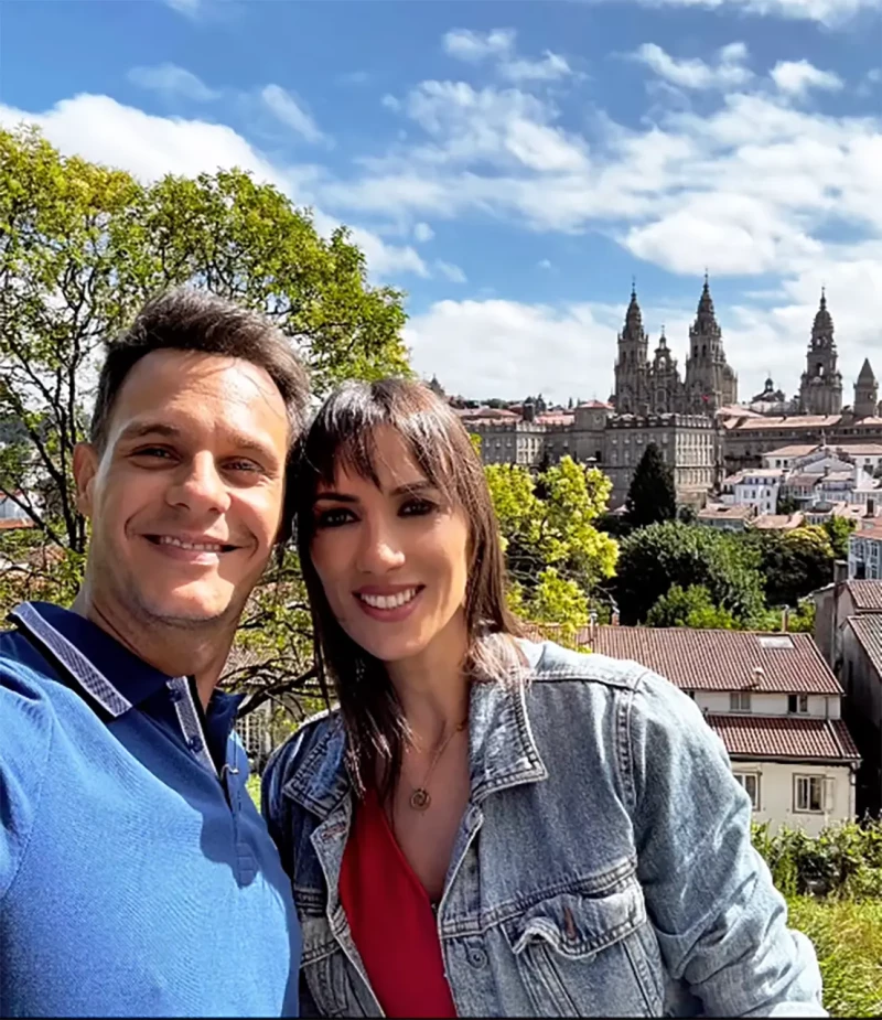 Christian Gálvez con Patricia Pardo