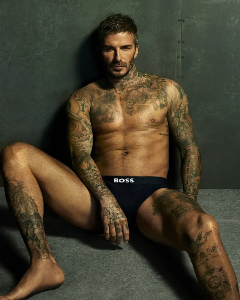 David Beckham posa en calzoncillos