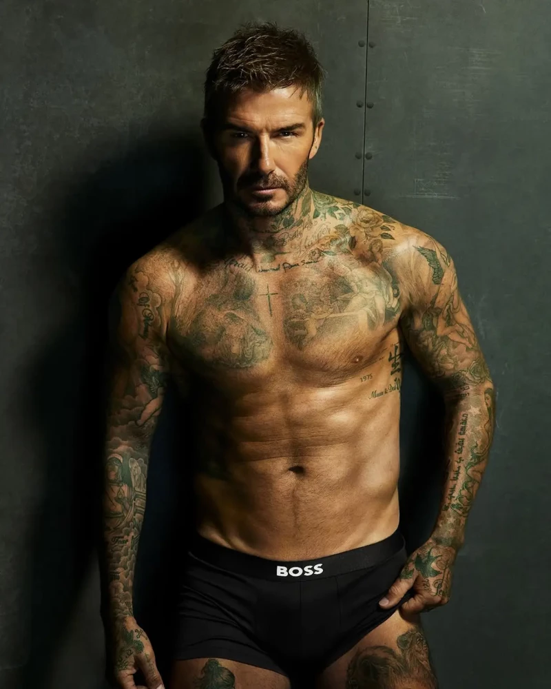 David Beckham posa en calzoncillos