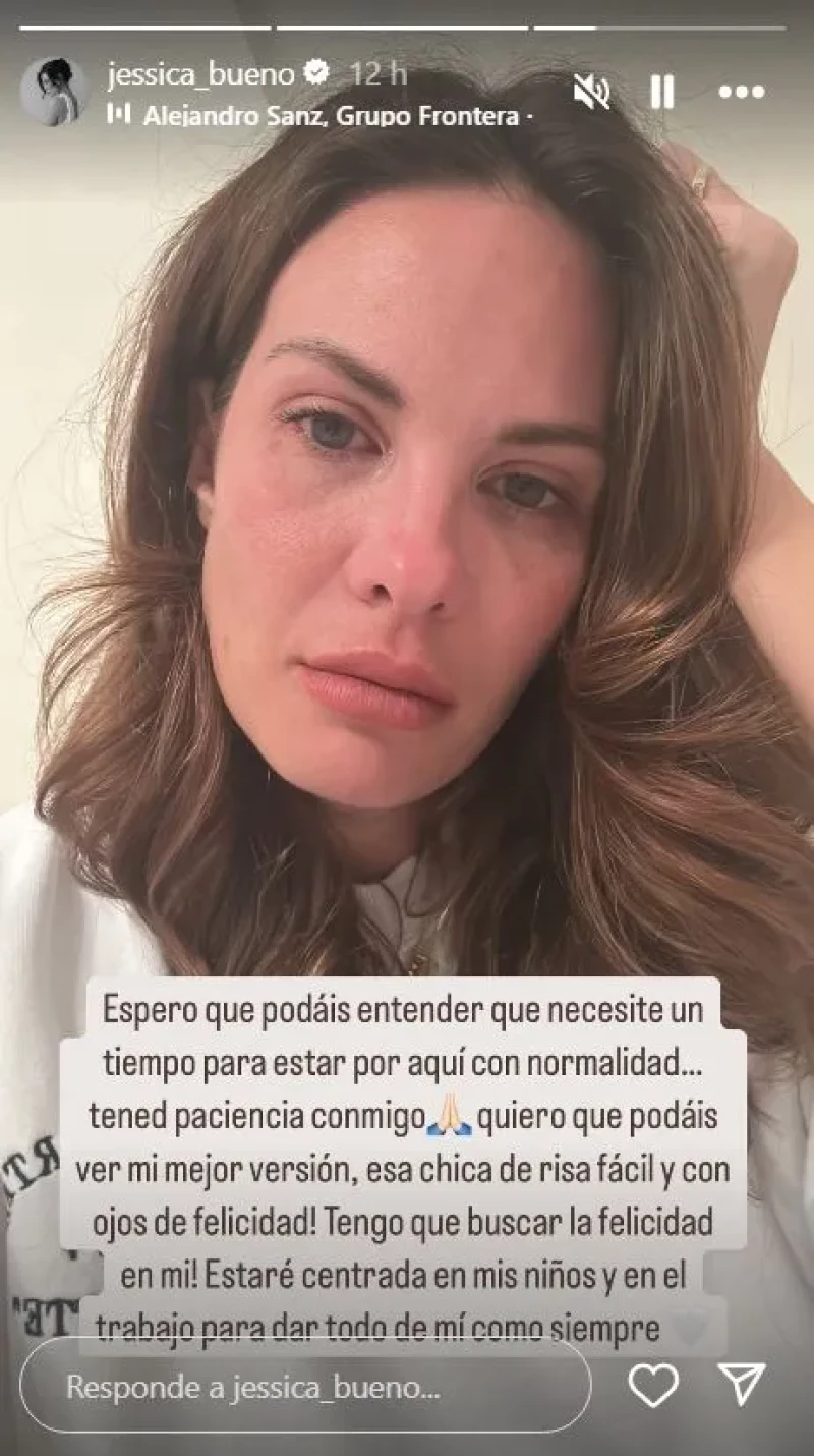 Jessica Bueno tras anunciar su ruptura con Luitingo.