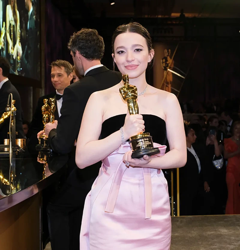 Mikey Madison, actriz protagonista de 'Anora' y ganadora al Oscar a mejora actriz en los premios Oscar 2025.