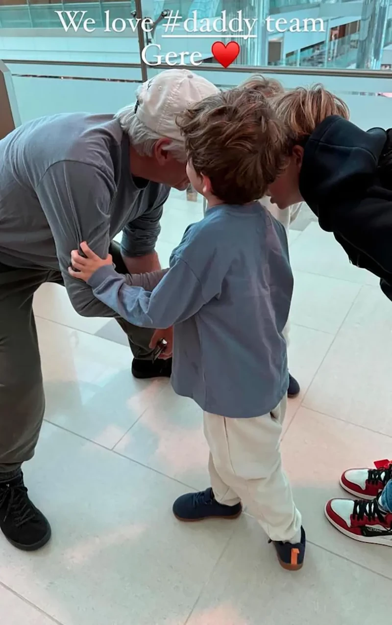 Richard Gere con sus hijos