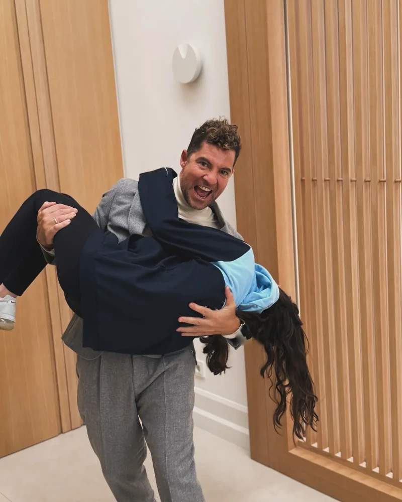 David Bisbal con su hija mayor