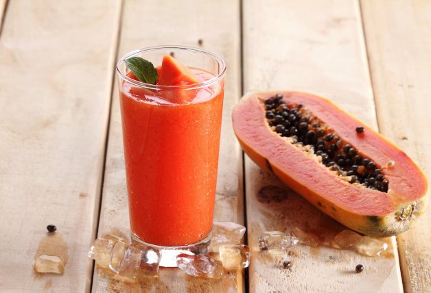 Receta de batido de papaya