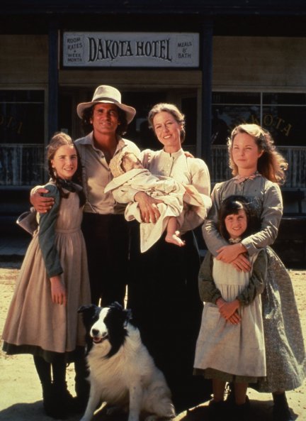 Michael en su serie más mítica, "La casa de la pradera", que explicaba la vida de la familia Ingalls.