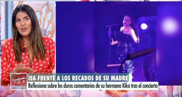 Isa Pantoja quería que su madre le hubiera invitado al concierto.