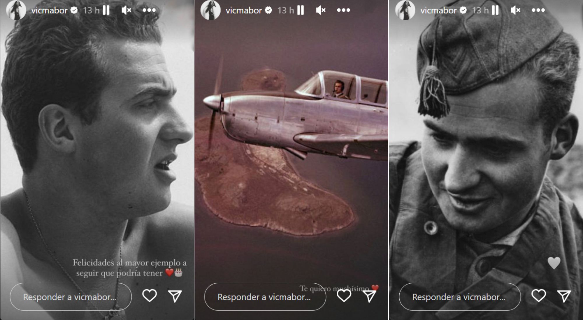 Victoria Federica ha desempolvado fotos inéditas de su abuelo, el rey Juan Carlos I.